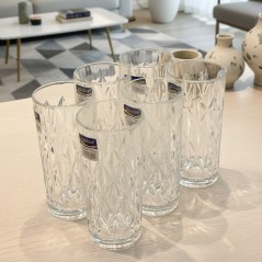 Service de Verres à Jus en Verre 6 Pièces