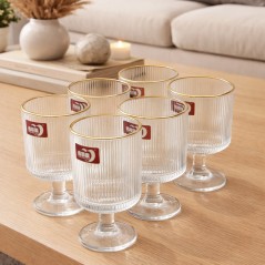 Service à Verres sur Pied 6 Pièces