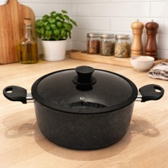 Faitout 20 cm en Granite Noir - MCS