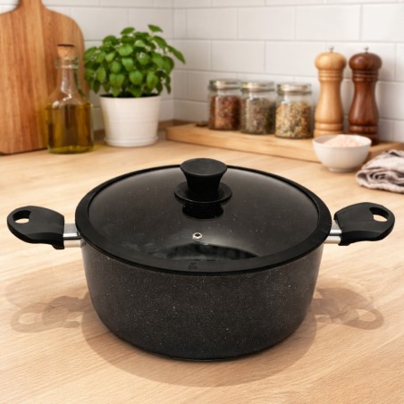 Faitout 20 cm en Granite Noir - MCS