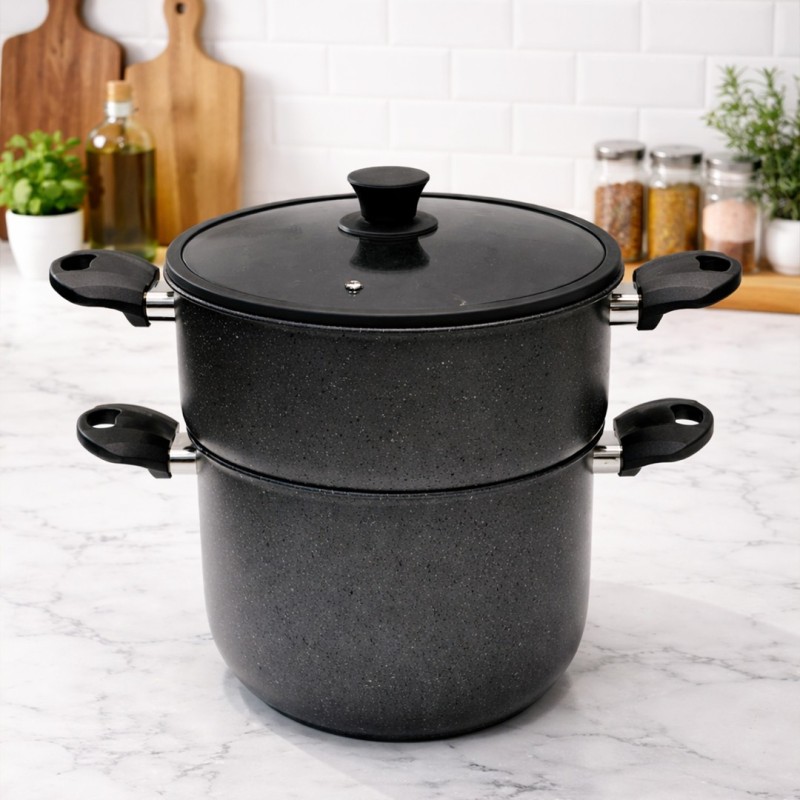 Couscoussier 6L en Granite Rouge - MCS