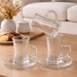 Service à thé en verre 12 Pièces
