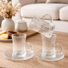 Service à thé en verre 12 Pièces