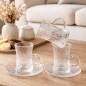 Service à thé en verre 12 Pièces