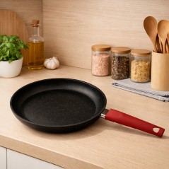 Poêle en Granite Ø24 cm Rouge - MCS