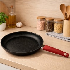 Poêle en Granite Ø28 cm Rouge - MCS