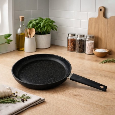 Poêle en Granite Ø20 cm Noir - MCS