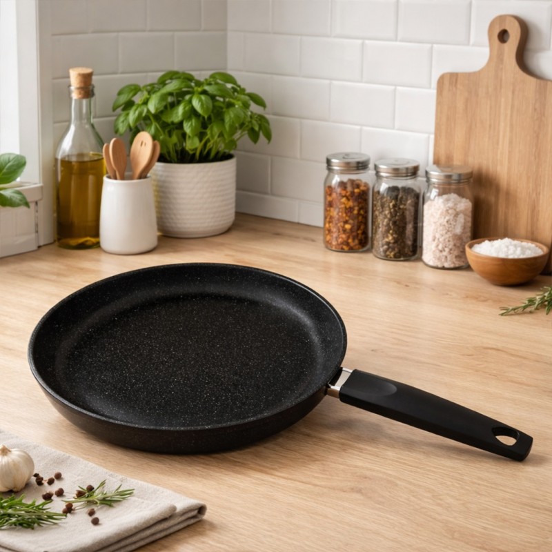 Poêle en Granite Ø24 cm Noir - MCS Poêle en Granite Ø24 cm Noir - MCS