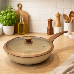 Sauteuse en Granite Ø28 cm Beige - MCS