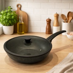 Sauteuse en Granite Ø28 cm Noir - MCS