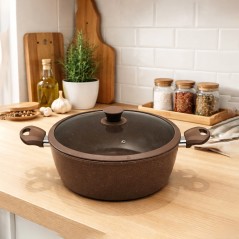 Faitout 20 cm en Granite Crème - MCS