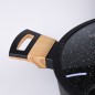 Faitout en Granite 28 cm Manches en Bois