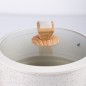 Faitout en Granite 28 cm Manches en Bois