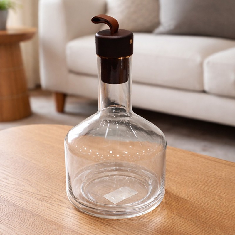 Carafe en Verre 1L avec Bouchon Design