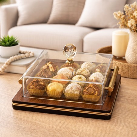 Boîte de présentation décorative en bois