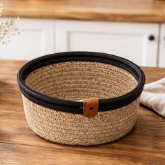 Corbeille à pain Ovale 28 cm en Corde naturelle