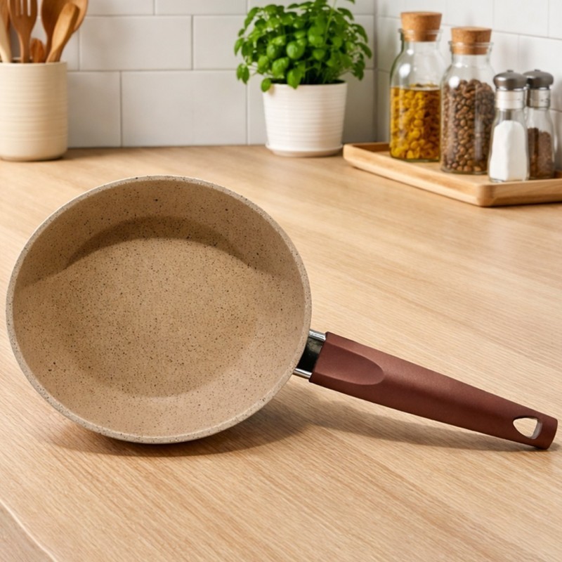 Poêle en Granite Ø24 cm Crème - MCS