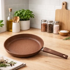 Poêle en Granite Ø20 cm Beige - MCS