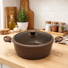 Faitout 24 cm en Granite Beige - MCS