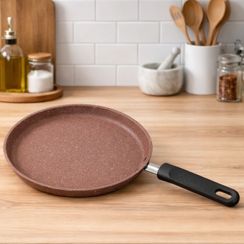 Crêpière en Granite Ø25 cm Marron - MCS