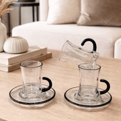 Service à thé en verre 12 Pièces