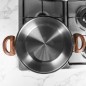Couscoussier 6L 22 cm Inox 18/10 Manche Effet Bois - Falez