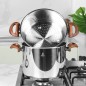 Couscoussier 6L 22 cm Inox 18/10 Manche Effet Bois - Falez