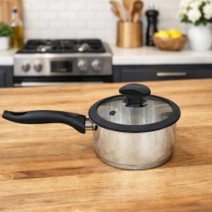 Casserole 16 cm en Inox 18/10 avec Couvercle – Falez