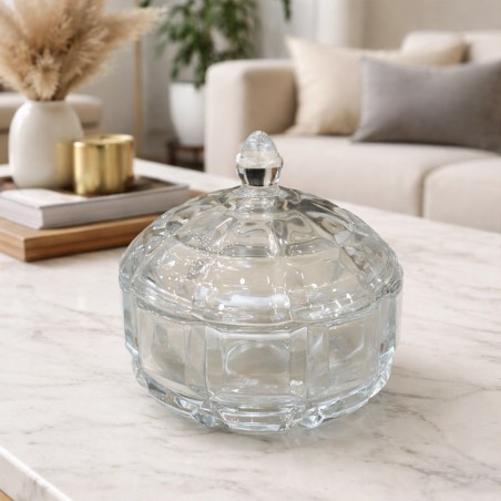 Bonbonnière en Verre avec Couvercle