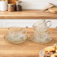 Service à Café en Verre 12 pièces