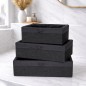 Set de 3 Paniers de Rangement avec Tissu