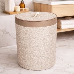 Panier à Linge Rond 45×36 cm Tressé en Corde