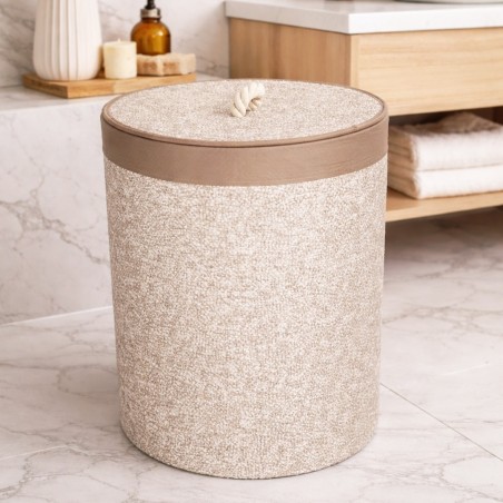 Panier à Linge Rond 45×36 cm Tressé en Corde