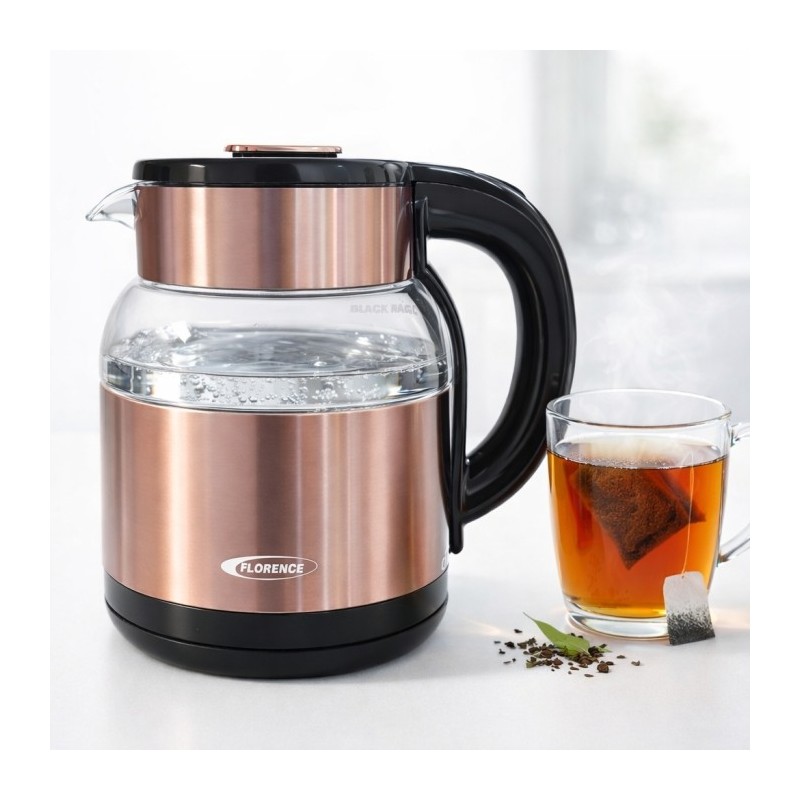Bouilloire Électrique 1500W 2L Bronze - Florence HK-464