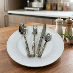 Coffret Ménagère 24 pièces en acier inoxydable