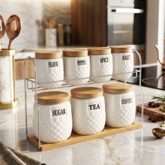 Set Porte Épices avec Support 7 Pièces M5