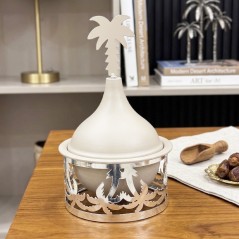 Bonbonnière avec Couvercle 14 cm en Métal