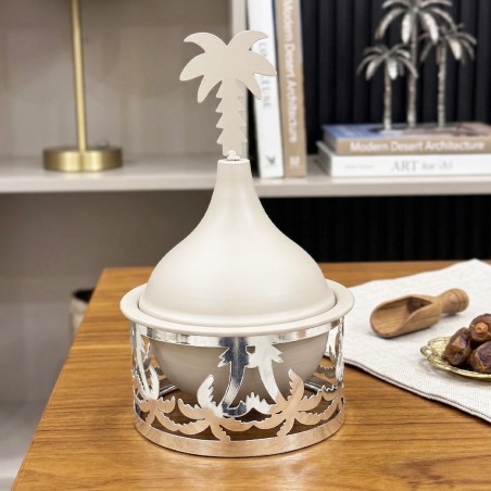 Bonbonnière avec Couvercle 14 cm en Métal