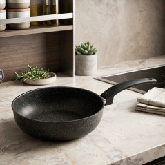 Sauteuse en Granite 24 cm Noir - MCS