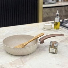 Sauteuse en Granite 24 cm Cream - MCS