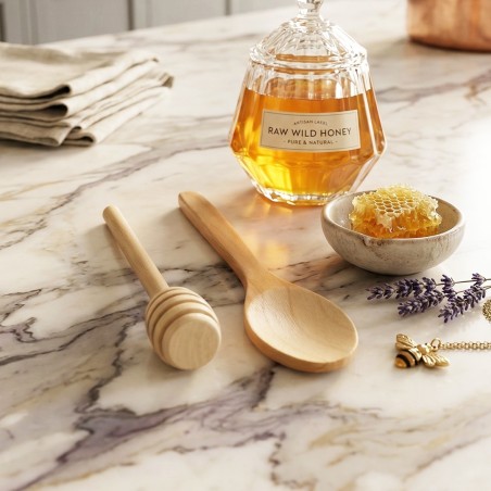 Set Cuillère & Doseur à Miel en Bois