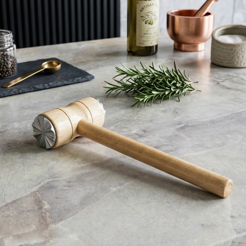 Marteau à Viande en Bois & Acier Marteau à Viande en Bois & Acier