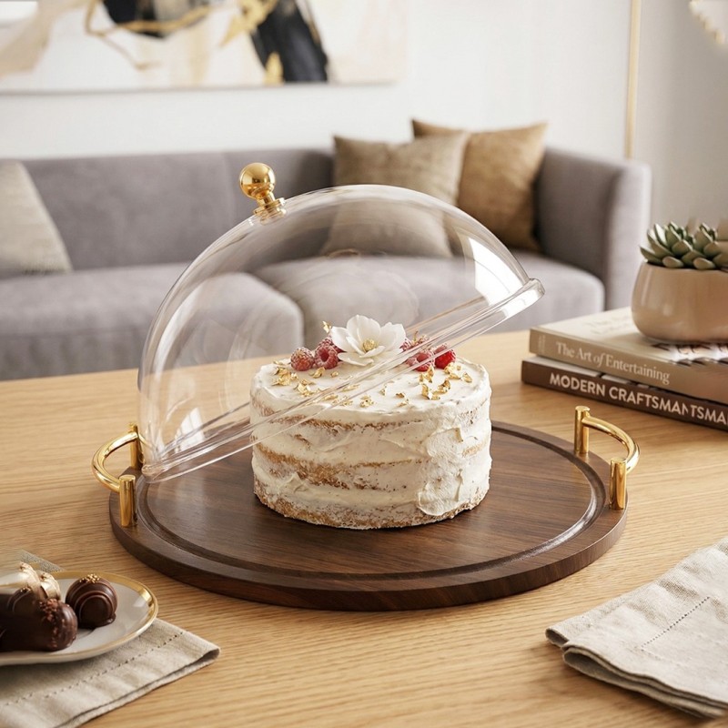 Cloche à Gâteaux avec Plateau 35 cm