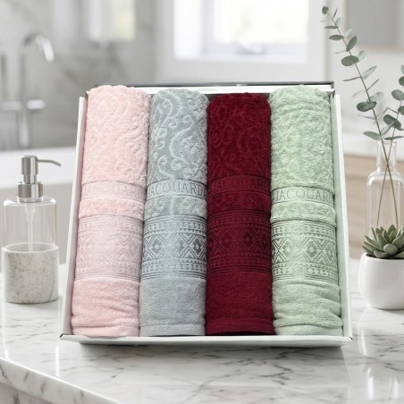 SERVIETT4PCS JAQUARD 90x150