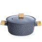 Batterie de Cuisine en Granite 18 Pièces Gris - HASCEVER