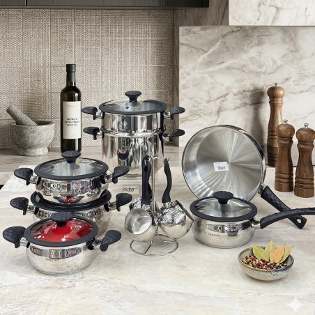 Batterie de Cuisine en Inox 18/10 - 24 Pièces - HASCEVER