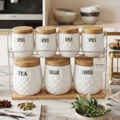 Set Porte Épices avec Support 7 Pièces M3