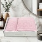 Set Serviettes de Bain 2 Pièces - Rose Foncé