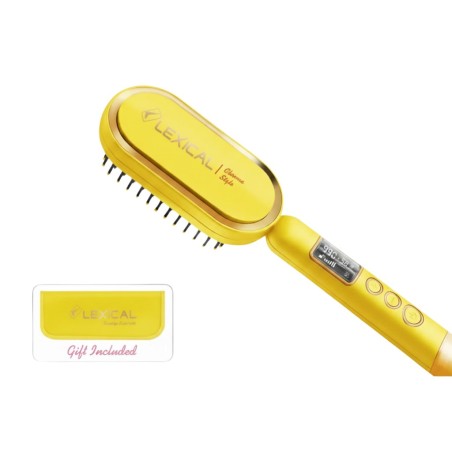 Brosse à Air Chaud 65W 990 °C Jaune - Lexical LSB-5140-10