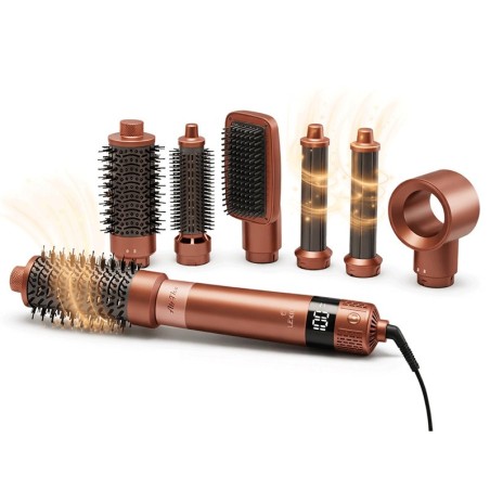 Brosse Cheveux Styler 1300W 6en1 Marron - Lexical LAS-5255-6